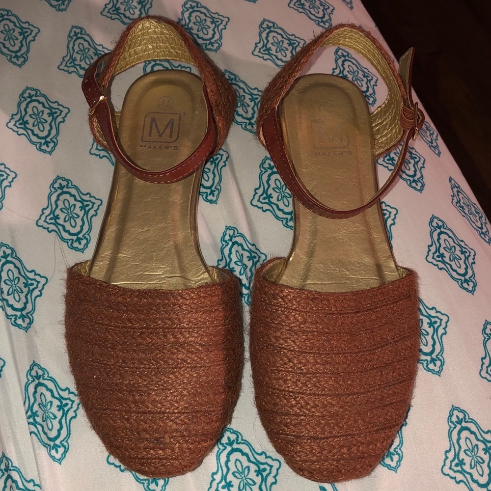 Copper brown flats